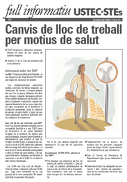 CANVIS DE LLOC DE TREBALL PER MOTIUS DE SALUT