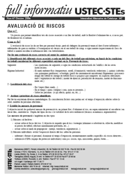 AVALUACIÓ DE RISCOS