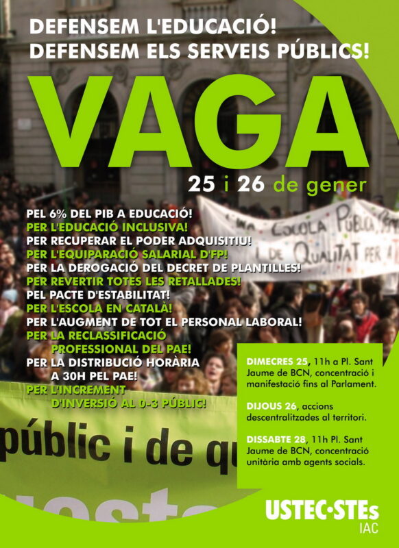 Vaga Educacio i Sanitat