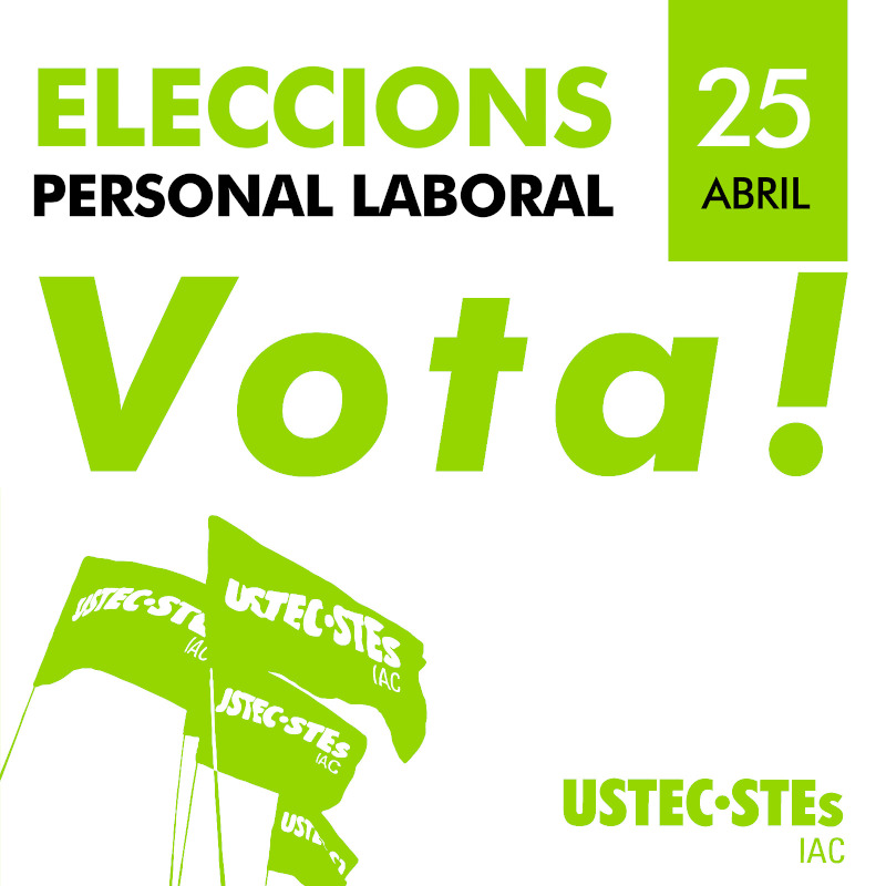 Eleccions laborals - Vota! amb fermesa