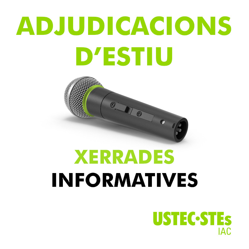 Xerrades informatives sobre les adjudicacions d'estiu