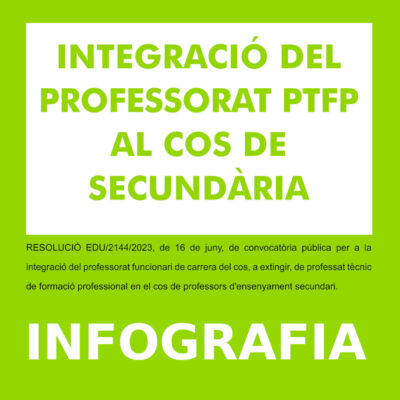 Infografia integració PTFP
