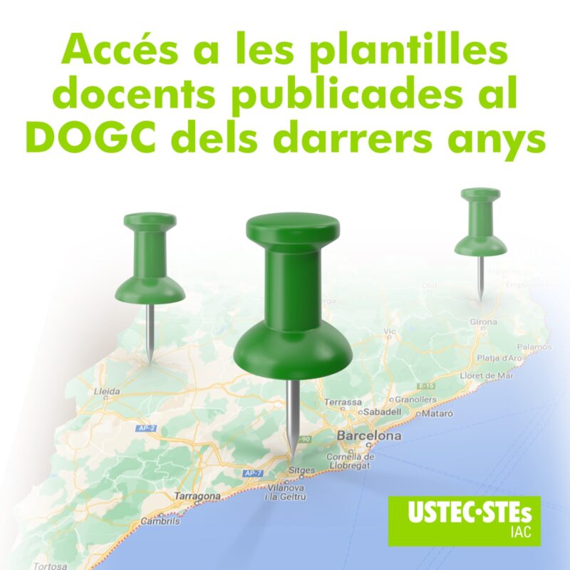 Accés plantilles pel DOGC