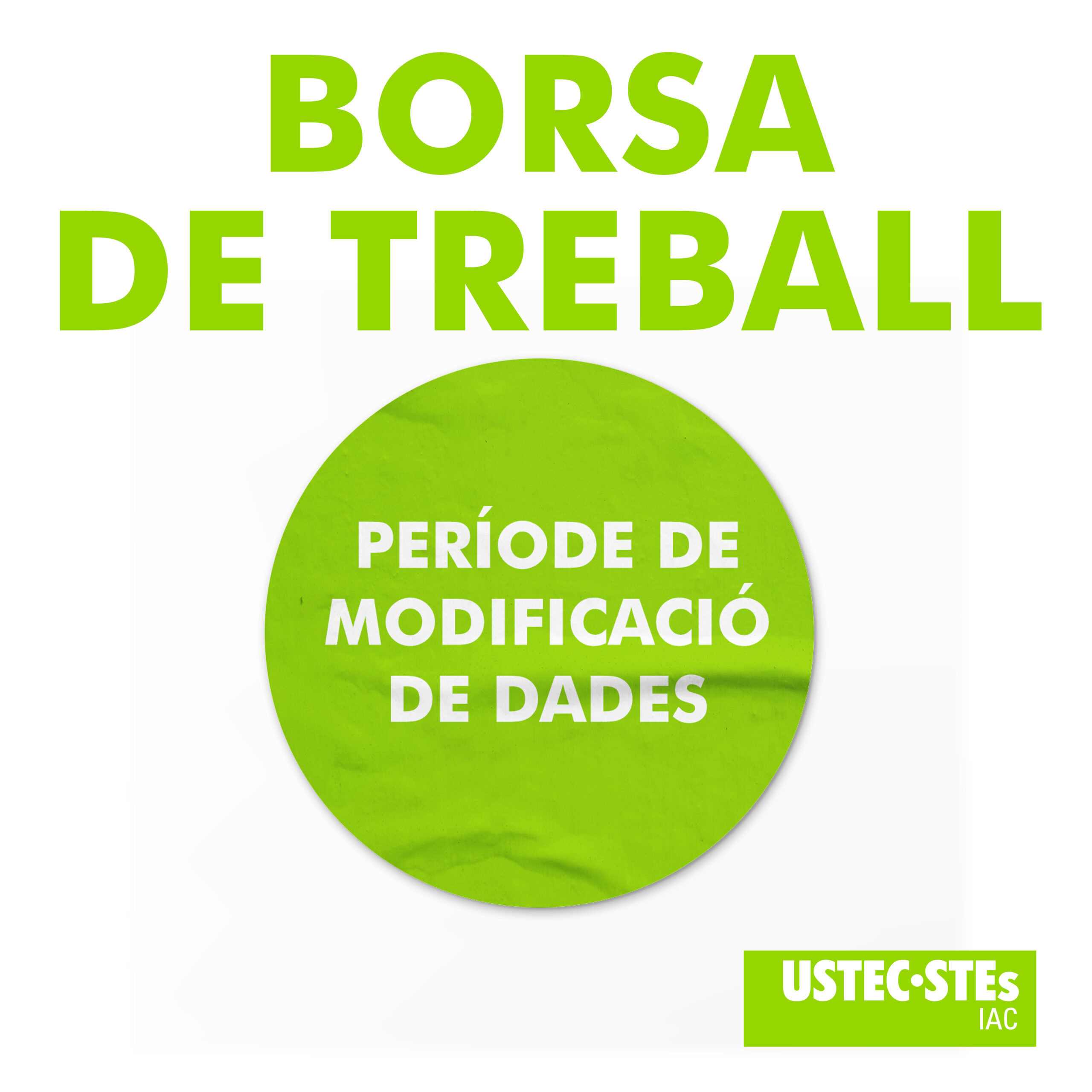modifcicació de dades borsa