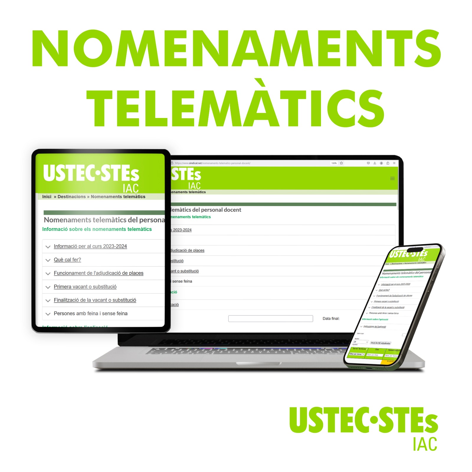 nomenaments telemàtics nou