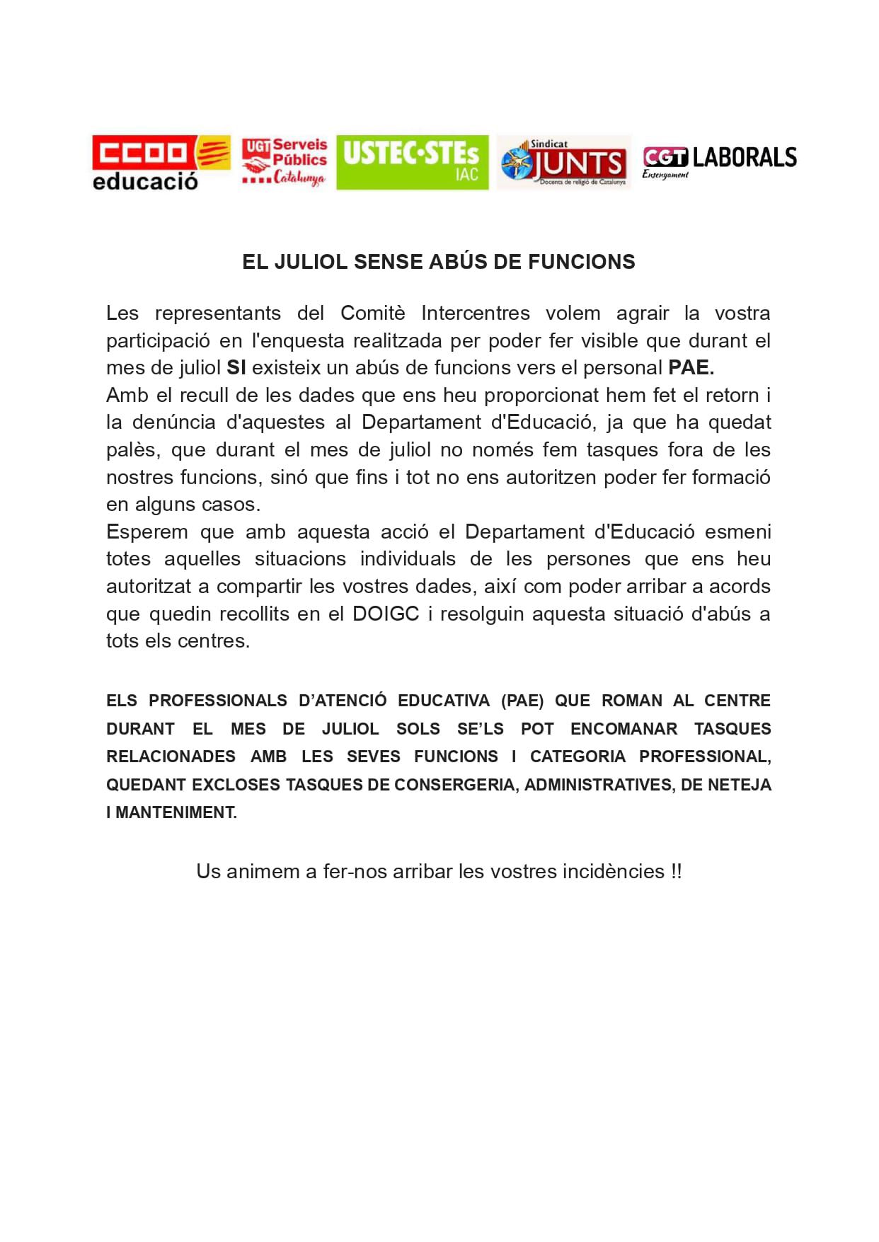 juliol sense abús