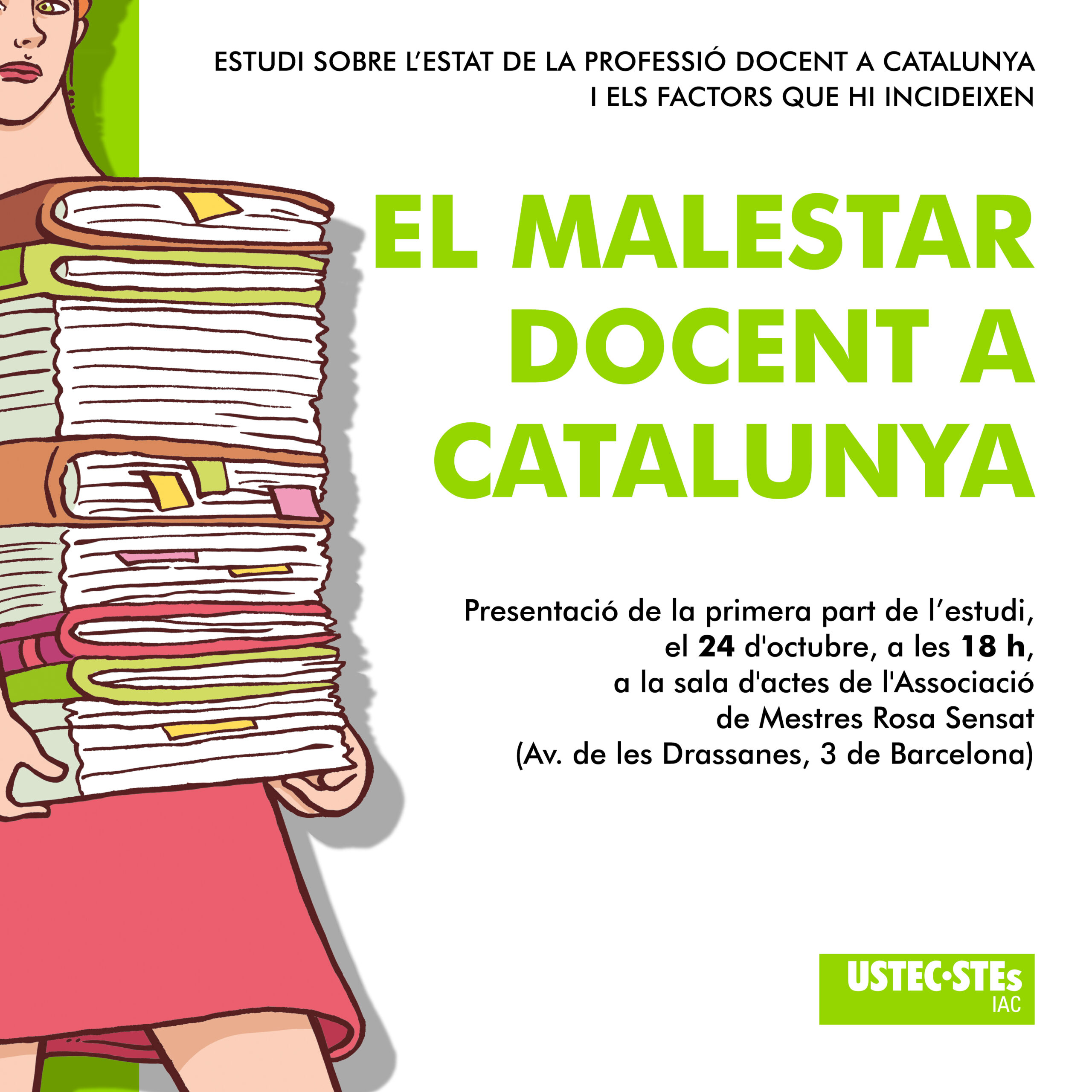 CARTELL Presentació El malestar docent a Catalunya 2024