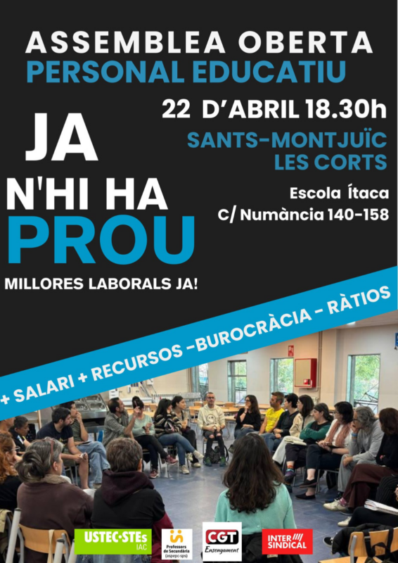 22A Sants, Montjuïc i les Corts assemblea