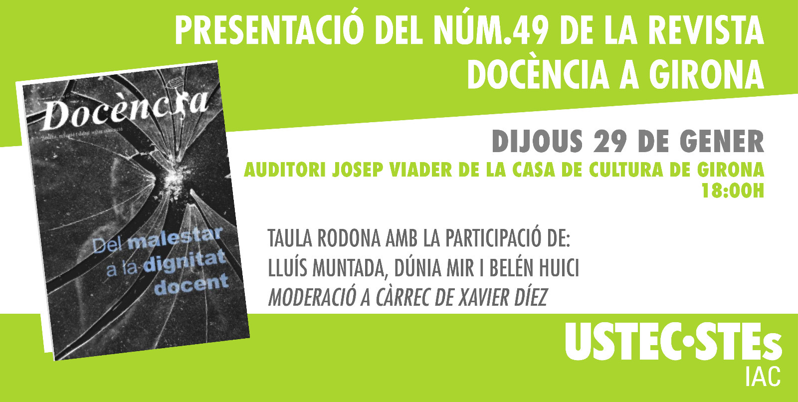 Presentació Revista Docència